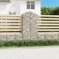 vidaXL Cesta gaviones forma arco hierro galvanizado 100x30x200/220 cm vidaXL Cesta gaviones forma arco hierro galvanizado 100x30x200/220 cm