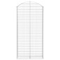 vidaXL Cesta gaviones forma arco hierro galvanizado 100x30x200/220 cm vidaXL Cesta gaviones forma arco hierro galvanizado 100x30x200/220 cm