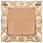 vidaXL Espejo tallado a mano marrón 50x50 cm madera maciza de mango vidaXL Espejo tallado a mano marrón 50x50 cm madera maciza de mango