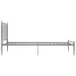 vidaXL Estructura de cama de metal gris 100x200 cm vidaXL Estructura de cama de metal gris 100x200 cm