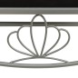 vidaXL Mesita de noche metal y vidrio gris y negro 42,5x33x44,5 cm vidaXL Mesita de noche metal y vidrio gris y negro 42,5x33x44,5 cm