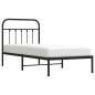 vidaXL Estructura de cama con cabecero metal negro 80x200 cm vidaXL Estructura de cama con cabecero metal negro 80x200 cm