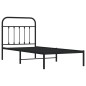 vidaXL Estructura de cama con cabecero metal negro 80x200 cm vidaXL Estructura de cama con cabecero metal negro 80x200 cm