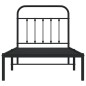 vidaXL Estructura de cama con cabecero metal negro 80x200 cm vidaXL Estructura de cama con cabecero metal negro 80x200 cm
