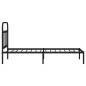 vidaXL Estructura de cama con cabecero metal negro 80x200 cm vidaXL Estructura de cama con cabecero metal negro 80x200 cm