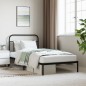 vidaXL Estructura de cama con cabecero metal negro 107x203 cm vidaXL Estructura de cama con cabecero metal negro 107x203 cm