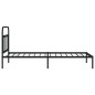 vidaXL Estructura de cama con cabecero metal negro 107x203 cm vidaXL Estructura de cama con cabecero metal negro 107x203 cm