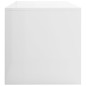 vidaXL Mueble de TV madera contrachapada blanco brillante 80x40x40 cm vidaXL Mueble de TV madera contrachapada blanco brillante 80x40x40 cm