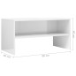 vidaXL Mueble de TV madera contrachapada blanco brillante 80x40x40 cm vidaXL Mueble de TV madera contrachapada blanco brillante 80x40x40 cm