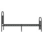 vidaXL Estructura de cama con cabecero y estribo metal negro 75x190 cm vidaXL Estructura de cama con cabecero y estribo metal negro 75x190 cm