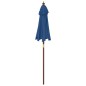 vidaXL Sombrilla de jardín con poste de madera azul celeste 196x231 cm vidaXL Sombrilla de jardín con poste de madera azul celeste 196x231 cm