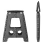 Taburete plegable ProPlus para camping o caravana, 39.5 cm, 770826 Taburete plegable ProPlus para camping o caravana, 39.5 cm, 770826