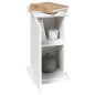 FMD Mesita decorativa con puerta blanco 57,4 cm FMD Mesita decorativa con puerta blanco 57,4 cm