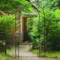 Nature Arco de jardín de metal negro 100x37x230 cm Nature Arco de jardín de metal negro 100x37x230 cm