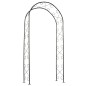 Nature Arco de jardín de metal negro 100x37x230 cm Nature Arco de jardín de metal negro 100x37x230 cm