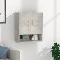 vidaXL Armario de pared madera contrachapada gris hormigón 60x31x70 cm vidaXL Armario de pared madera contrachapada gris hormigón 60x31x70 cm