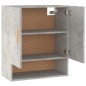 vidaXL Armario de pared madera contrachapada gris hormigón 60x31x70 cm vidaXL Armario de pared madera contrachapada gris hormigón 60x31x70 cm