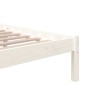 vidaXL Estructura de cama doble madera maciza blanco 135x190 cm vidaXL Estructura de cama doble madera maciza blanco 135x190 cm