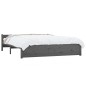 vidaXL Estructura de cama madera maciza gris tamaño king 150x200 cm