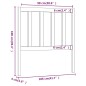 vidaXL Cabecero de cama madera maciza de pino 106x4x100 cm vidaXL Cabecero de cama madera maciza de pino 106x4x100 cm