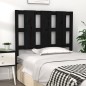 vidaXL Cabecero de cama madera maciza de pino negro 105,5x4x100 cm vidaXL Cabecero de cama madera maciza de pino negro 105,5x4x100 cm