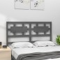 vidaXL Cabecero de cama madera maciza de pino gris 185,5x4x100 cm vidaXL Cabecero de cama madera maciza de pino gris 185,5x4x100 cm