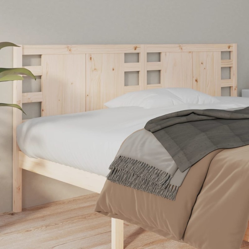 vidaXL Cabecero de cama madera maciza de pino 186x4x100 cm vidaXL Cabecero de cama madera maciza de pino 186x4x100 cm