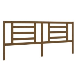vidaXL Cabecero de cama madera maciza de pino marrón miel 206x4x100 cm
