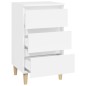 vidaXL Mesita de noche madera contrachapada blanca 40x35x70 cm vidaXL Mesita de noche madera contrachapada blanca 40x35x70 cm