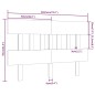 vidaXL Cabecero de cama madera maciza de pino gris 185,5x3x81 cm vidaXL Cabecero de cama madera maciza de pino gris 185,5x3x81 cm