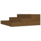vidaXL Jardinera madera maciza de pino marrón miel 78x78x27 cm vidaXL Jardinera madera maciza de pino marrón miel 78x78x27 cm