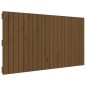 vidaXL Cabecero cama pared madera maciza pino marrón miel 127,5x3x60cm vidaXL Cabecero cama pared madera maciza pino marrón miel 127,5x3x60cm