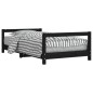 vidaXL Estructura de cama para niños madera de pino negro 80x160 cm vidaXL Estructura de cama para niños madera de pino negro 80x160 cm