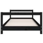 vidaXL Estructura de cama para niños madera de pino negro 80x160 cm vidaXL Estructura de cama para niños madera de pino negro 80x160 cm