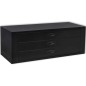vidaXL Cajón de herramientas de metal con 3 cajones negro vidaXL Cajón de herramientas de metal con 3 cajones negro