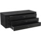 vidaXL Cajón de herramientas de metal con 3 cajones negro vidaXL Cajón de herramientas de metal con 3 cajones negro