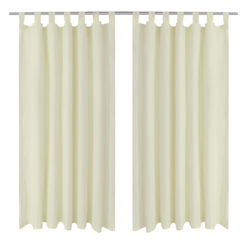 2 cortinas micro-satinadas con trabillas 140 x 175 cm 2 cortinas micro-satinadas con trabillas 140 x 175 cm