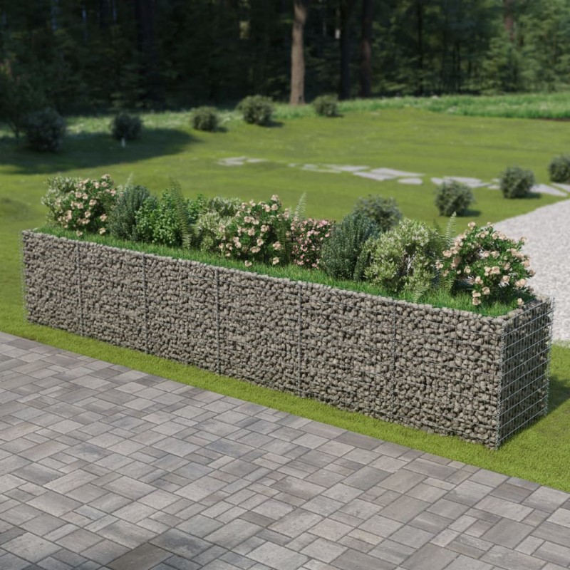 vidaXL Arriate de gaviones de acero 540x90x100 cm vidaXL Arriate de gaviones de acero 540x90x100 cm
