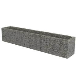 vidaXL Arriate de gaviones de acero 540x90x100 cm