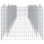 vidaXL Arriate de gaviones forma arco hierro galvanizado 600x100x100cm vidaXL Arriate de gaviones forma arco hierro galvanizado 600x100x100cm