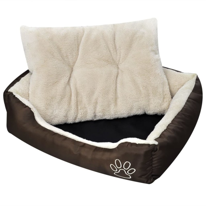 vidaXL Cama para perro con cojín acolchado talla L vidaXL Cama para perro con cojín acolchado talla L