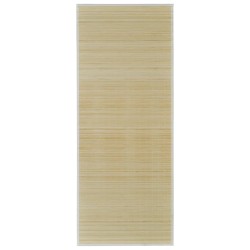 vidaXL Alfombra rectangular de bambú natural 80 x 200 cm