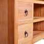 vidaXL Mueble para TV de madera maciza de caoba 100x40x45 cm