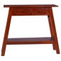 vidaXL Mesa consola clásica de madera maciza caoba marrón 90x30x75cm vidaXL Mesa consola clásica de madera maciza caoba marrón 90x30x75cm