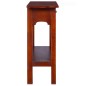 vidaXL Mesa consola clásica de madera maciza caoba marrón 90x30x75cm vidaXL Mesa consola clásica de madera maciza caoba marrón 90x30x75cm