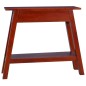 vidaXL Mesa consola clásica de madera maciza caoba marrón 90x30x75cm vidaXL Mesa consola clásica de madera maciza caoba marrón 90x30x75cm