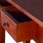 vidaXL Mesa consola clásica de madera maciza caoba marrón 90x30x75cm vidaXL Mesa consola clásica de madera maciza caoba marrón 90x30x75cm