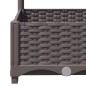 vidaXL Jardinera con enrejado PP marrón 120x120x121,5 cm vidaXL Jardinera con enrejado PP marrón 120x120x121,5 cm