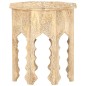 vidaXL Mesa auxiliar de madera maciza de mango Ø48 cm vidaXL Mesa auxiliar de madera maciza de mango Ø48 cm