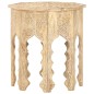 vidaXL Mesa auxiliar de madera maciza de mango Ø48 cm vidaXL Mesa auxiliar de madera maciza de mango Ø48 cm